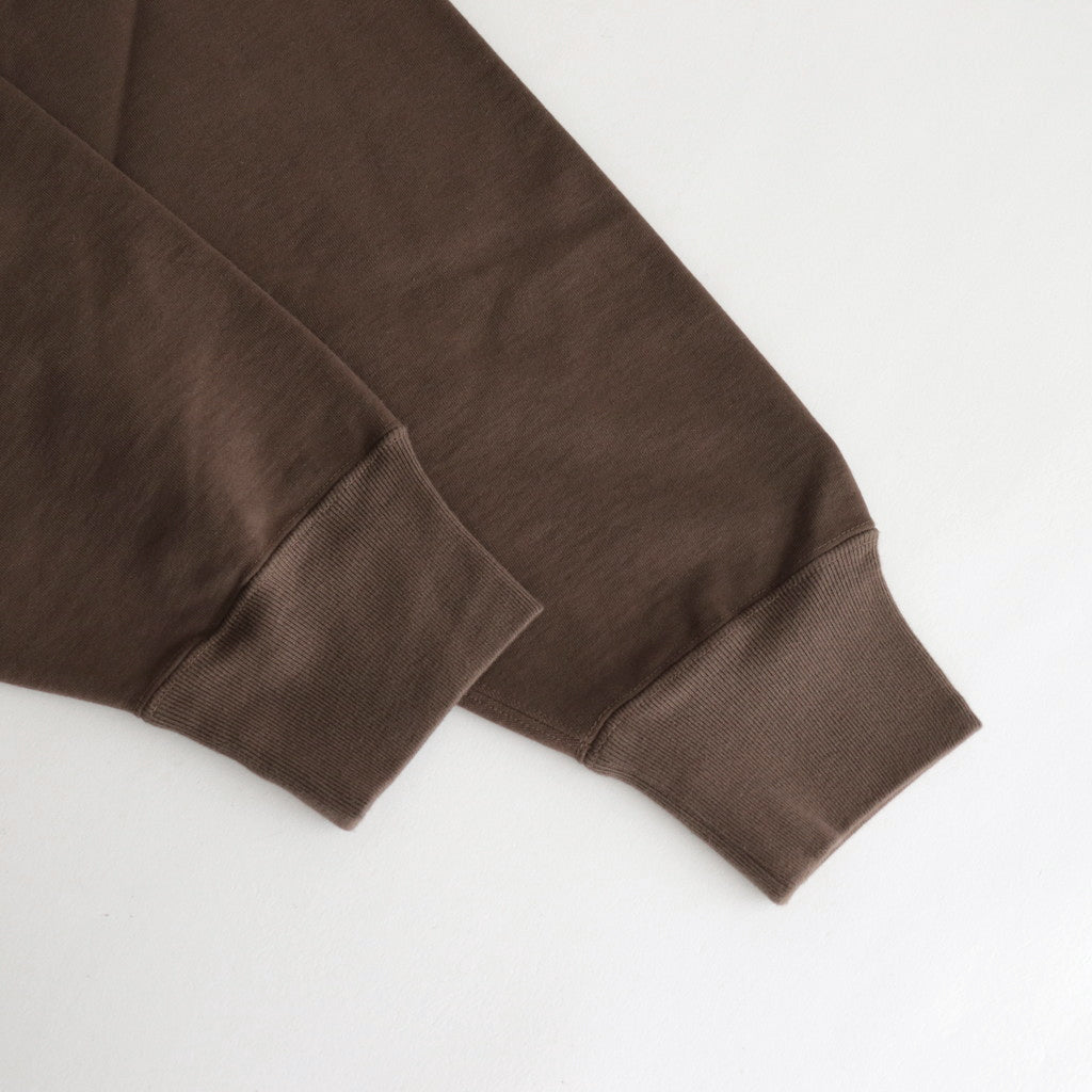 SUPER MILLED SWEAT P/O PARKA #BROWN [A23AP01SM] – ciacura