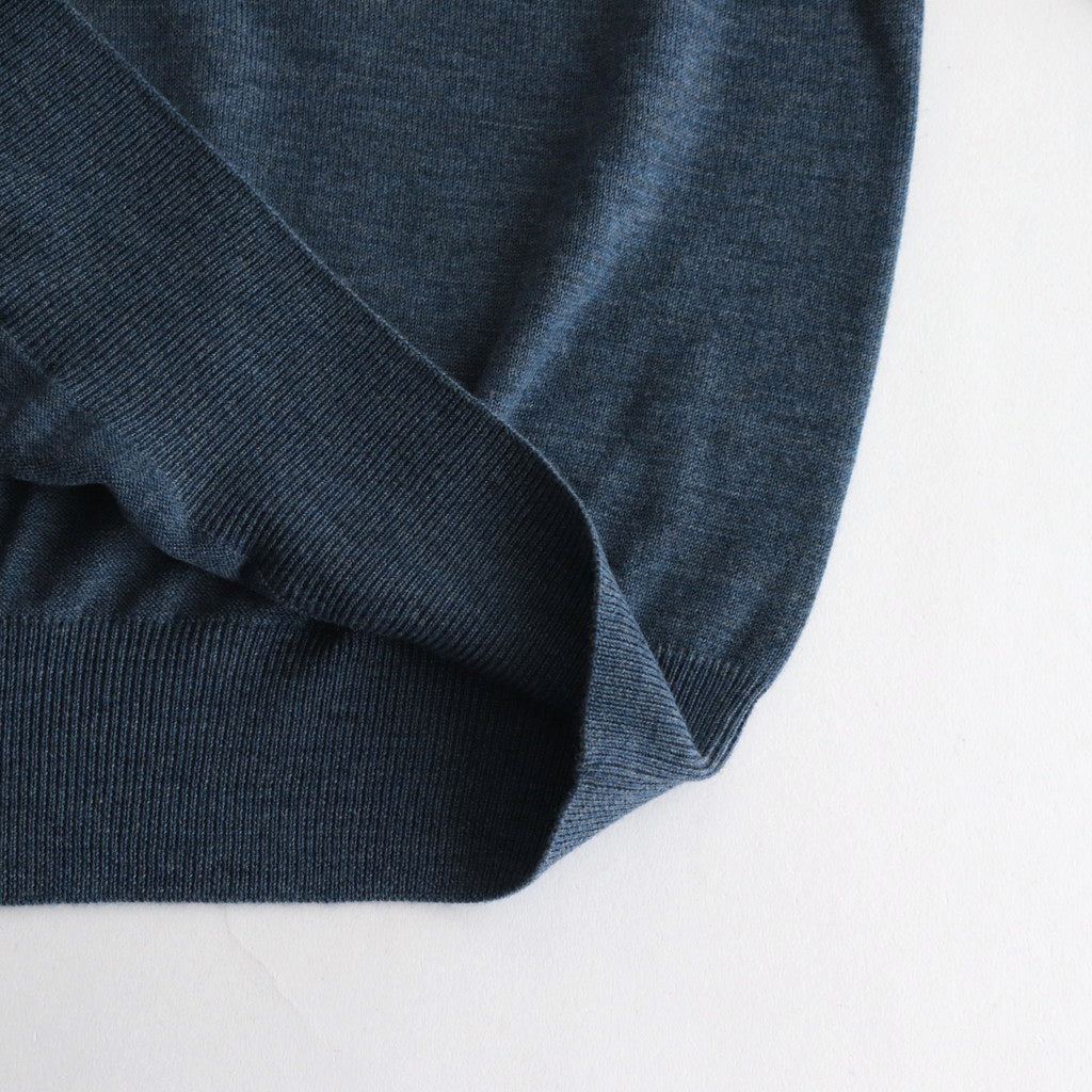 Turtle Neck L/S #Blue [2303-007W]