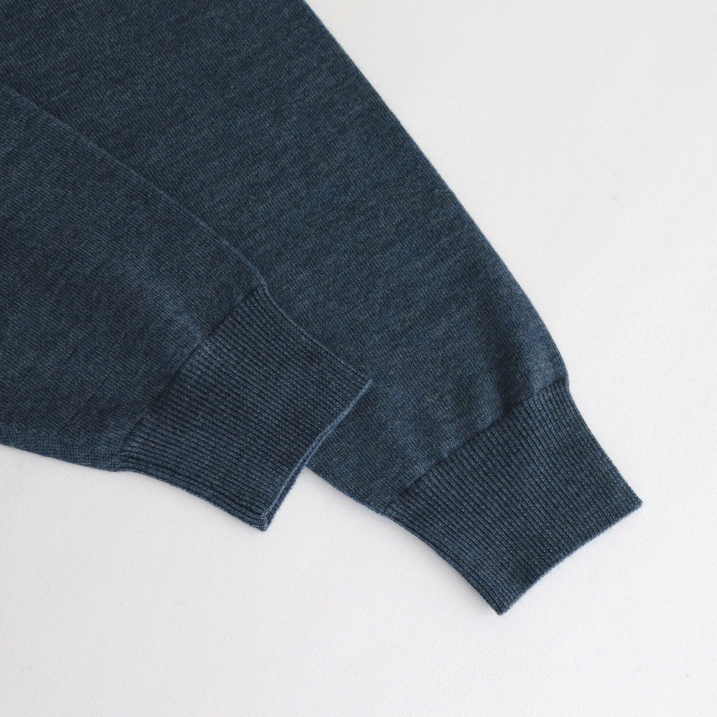 Turtle Neck L/S #Blue [2303-007W]