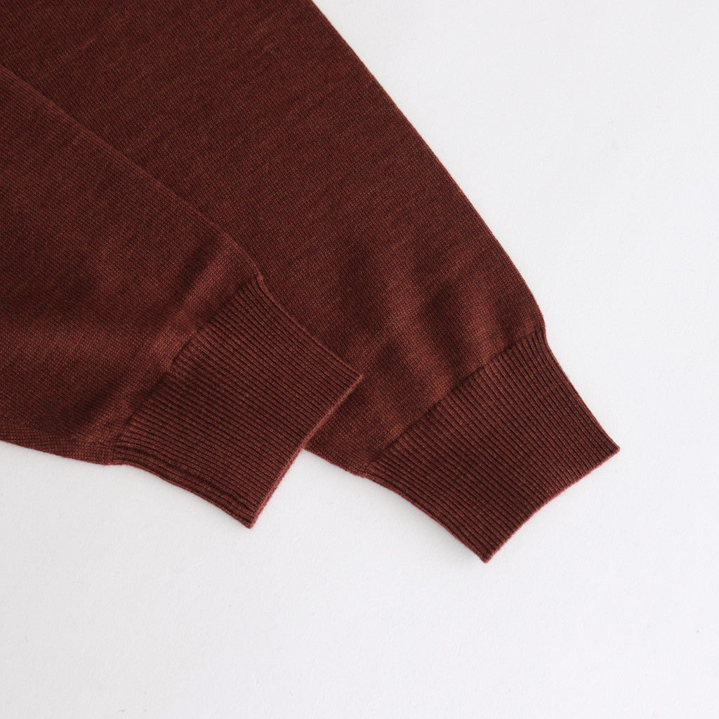 Turtle Neck L/S #Brown [2303-007W]