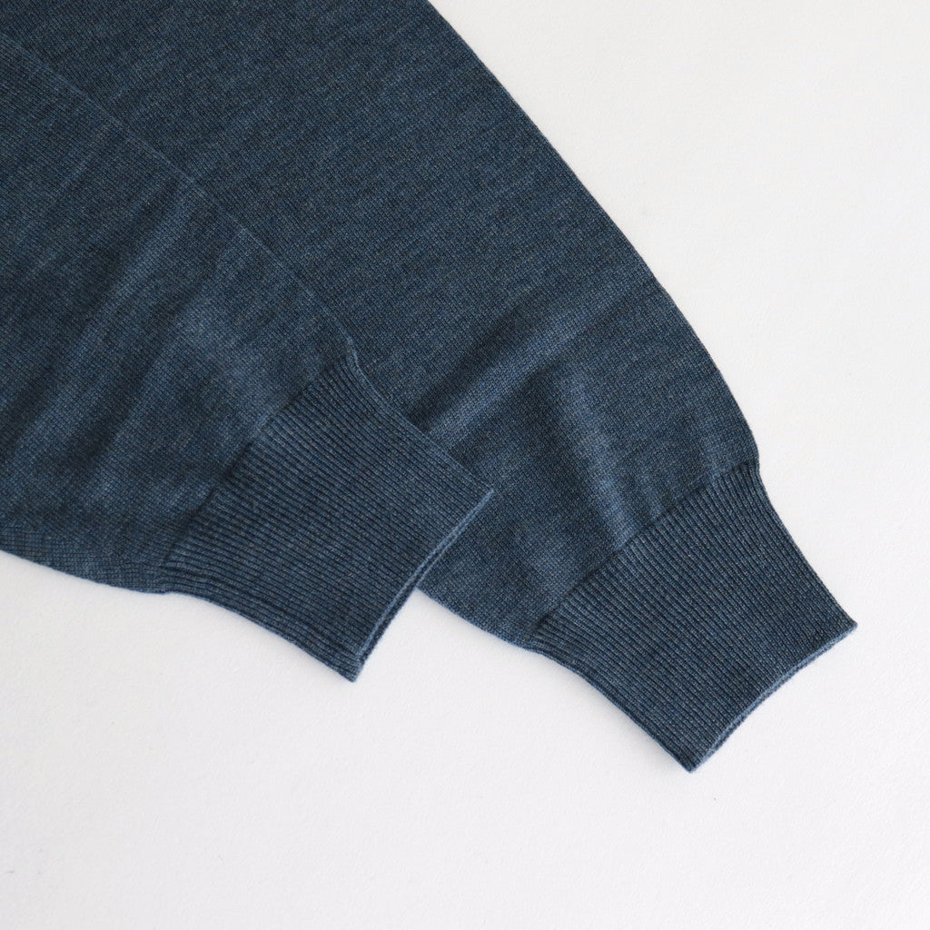 Turtle Neck L/S #Blue [2303-007]