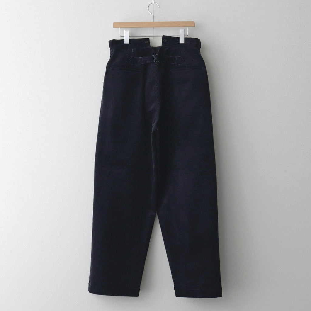 CORDUROY BUCKLE BACK TROUSERS #NAVY [H2302-PT026]