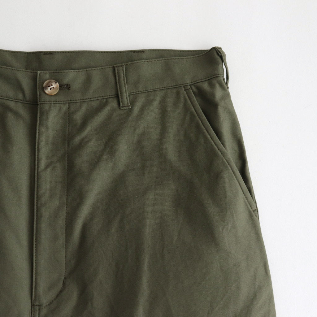 Cotton back satin wash pants #KHAKI [HL-P020-051]