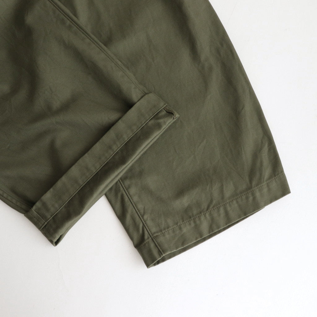 綿バックサテン 製品洗 パンツ #KHAKI [HL-P020-051] – ciacura