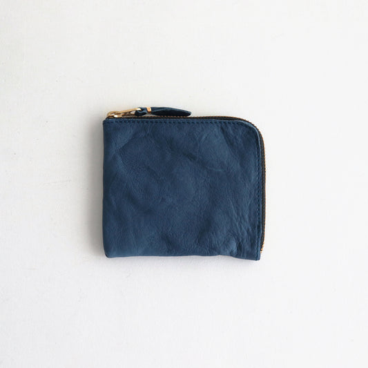 L-shaped ZIP wallet - WASHED #NAVY [8Z-Y031-051]