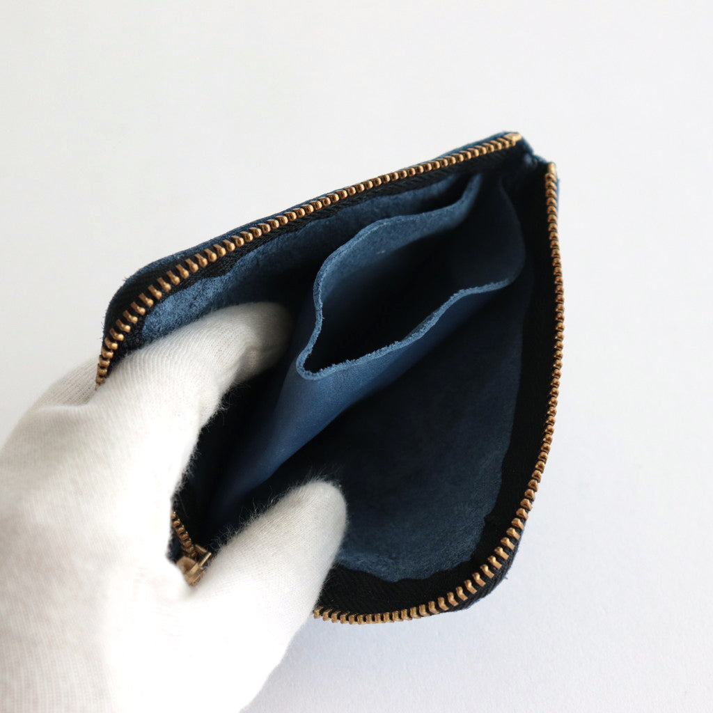 L字型ZIP財布 - WASHED #NAVY [8Z-Y031-051]