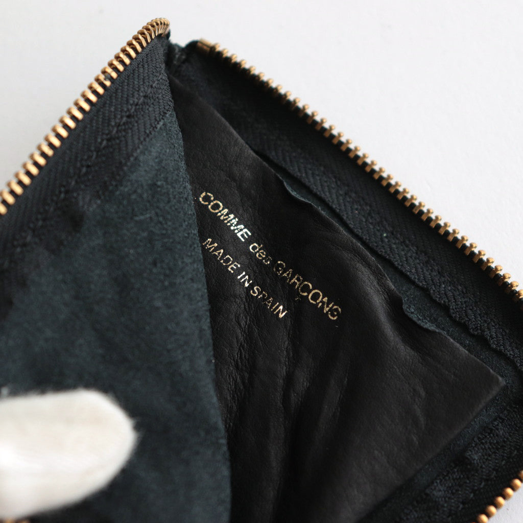 L字型ZIP財布 - WASHED #BLACK [8Z-Y031-051]