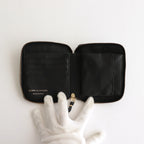 二つ折りZIP財布 - WASHED #BLACK [8Z-Y021-051]