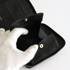 二つ折りZIP財布 - WASHED #BLACK [8Z-Y021-051]