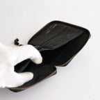 二つ折りZIP財布 - WASHED #BLACK [8Z-Y021-051]
