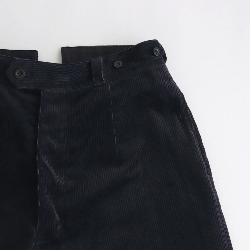 CORDUROY BUCKLE BACK TROUSERS #NAVY [H2302-PT026]