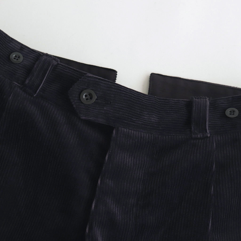 CORDUROY BUCKLE BACK TROUSERS #NAVY [H2302-PT026]
