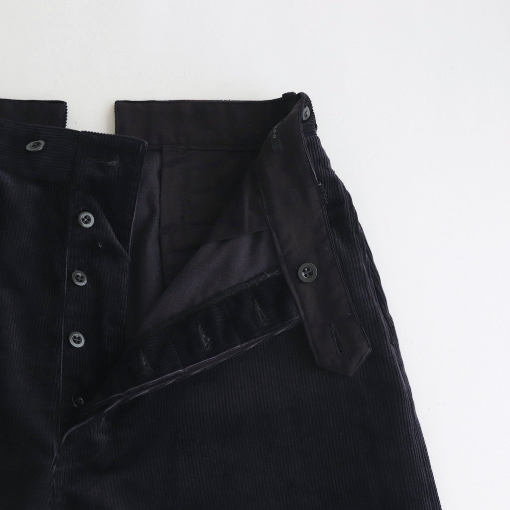 CORDUROY BUCKLE BACK TROUSERS #NAVY [H2302-PT026]