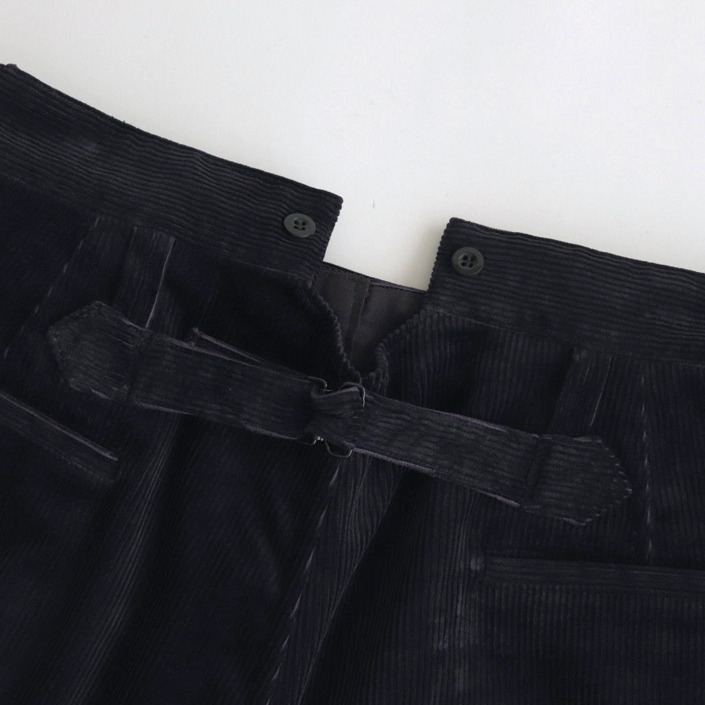 CORDUROY BUCKLE BACK TROUSERS #NAVY [H2302-PT026]