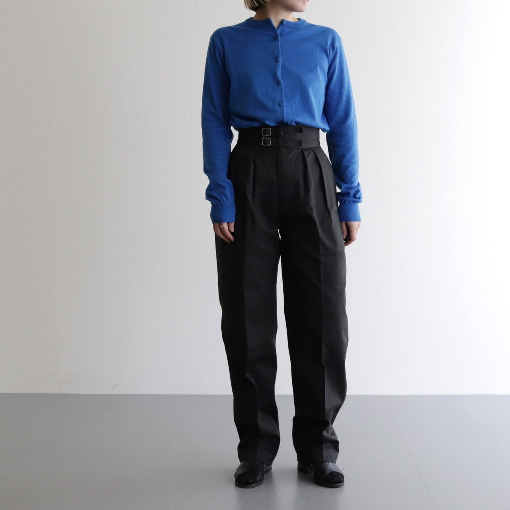 DOUBLE BELTED GURKHA TROUSERS #CHARCOAL [L2102-PT001]