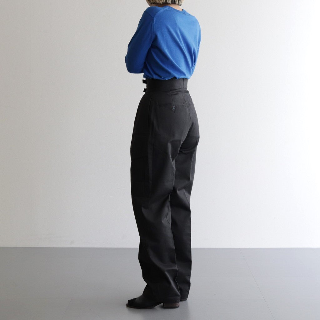 DOUBLE BELTED GURKHA TROUSERS #CHARCOAL [L2102-PT001] _ LENO ...