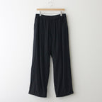 Linen Cupro Track Pants #BLACK [GM241-40237]