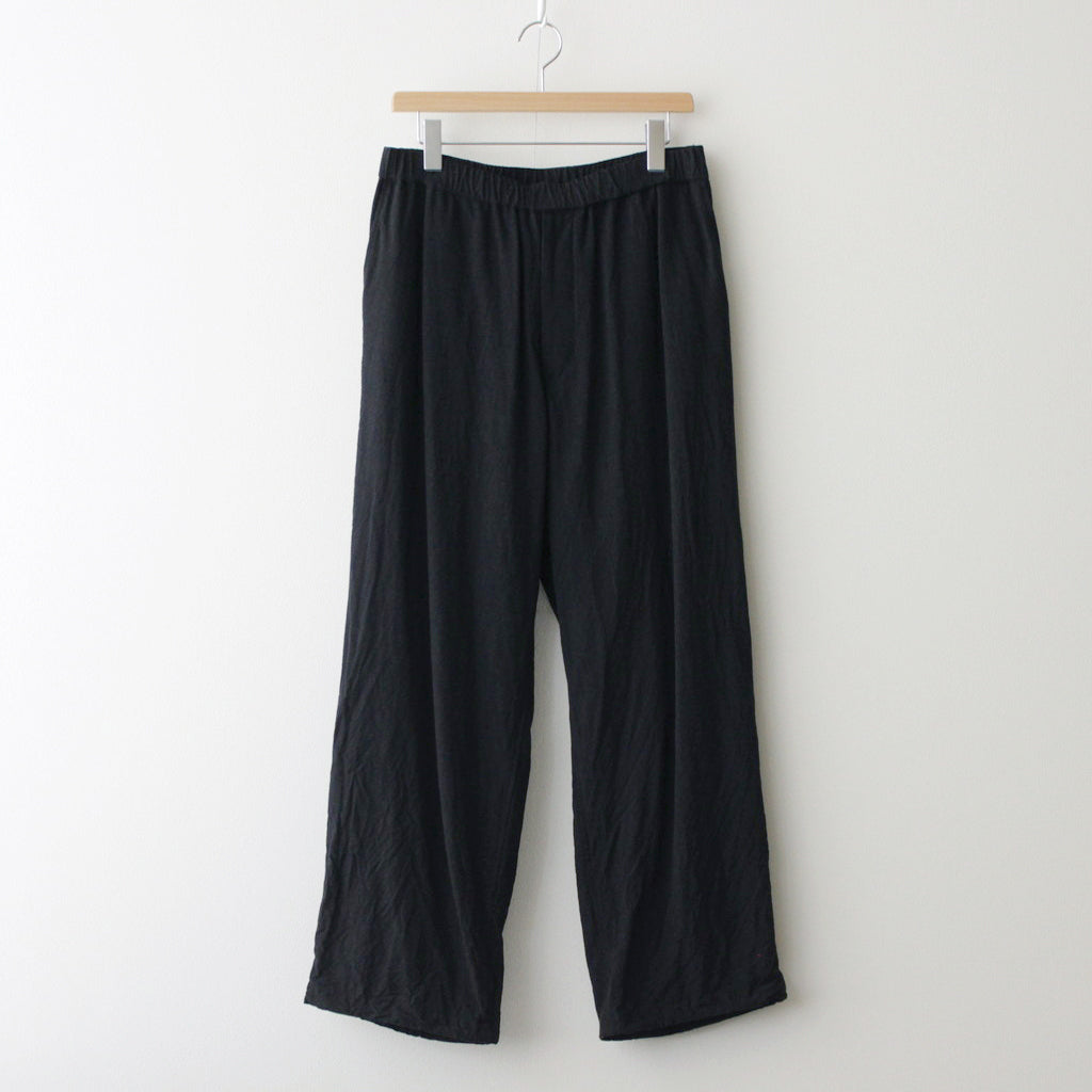 Linen Cupro Track Pants #BLACK [GM241-40237]