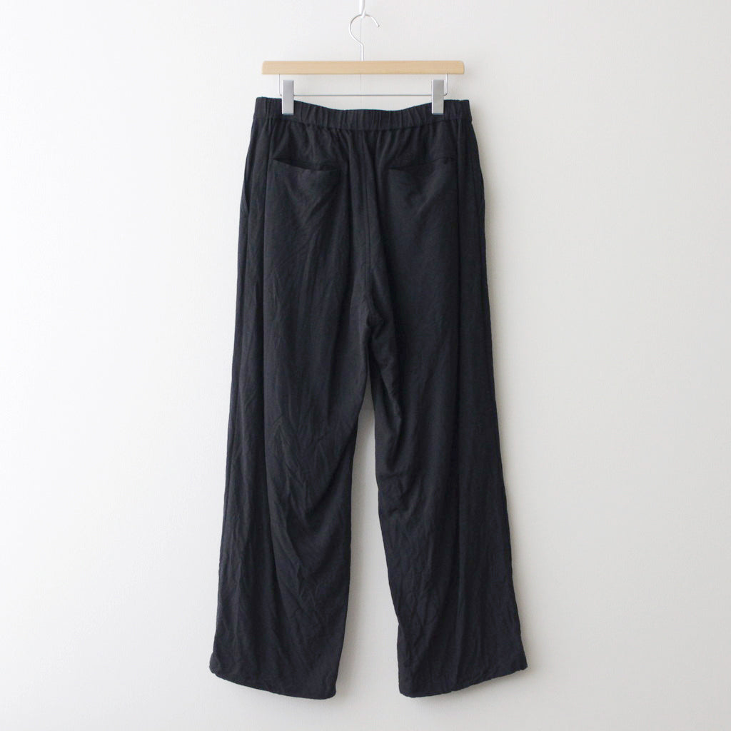 Linen Cupro Track Pants #BLACK [GM241-40237]