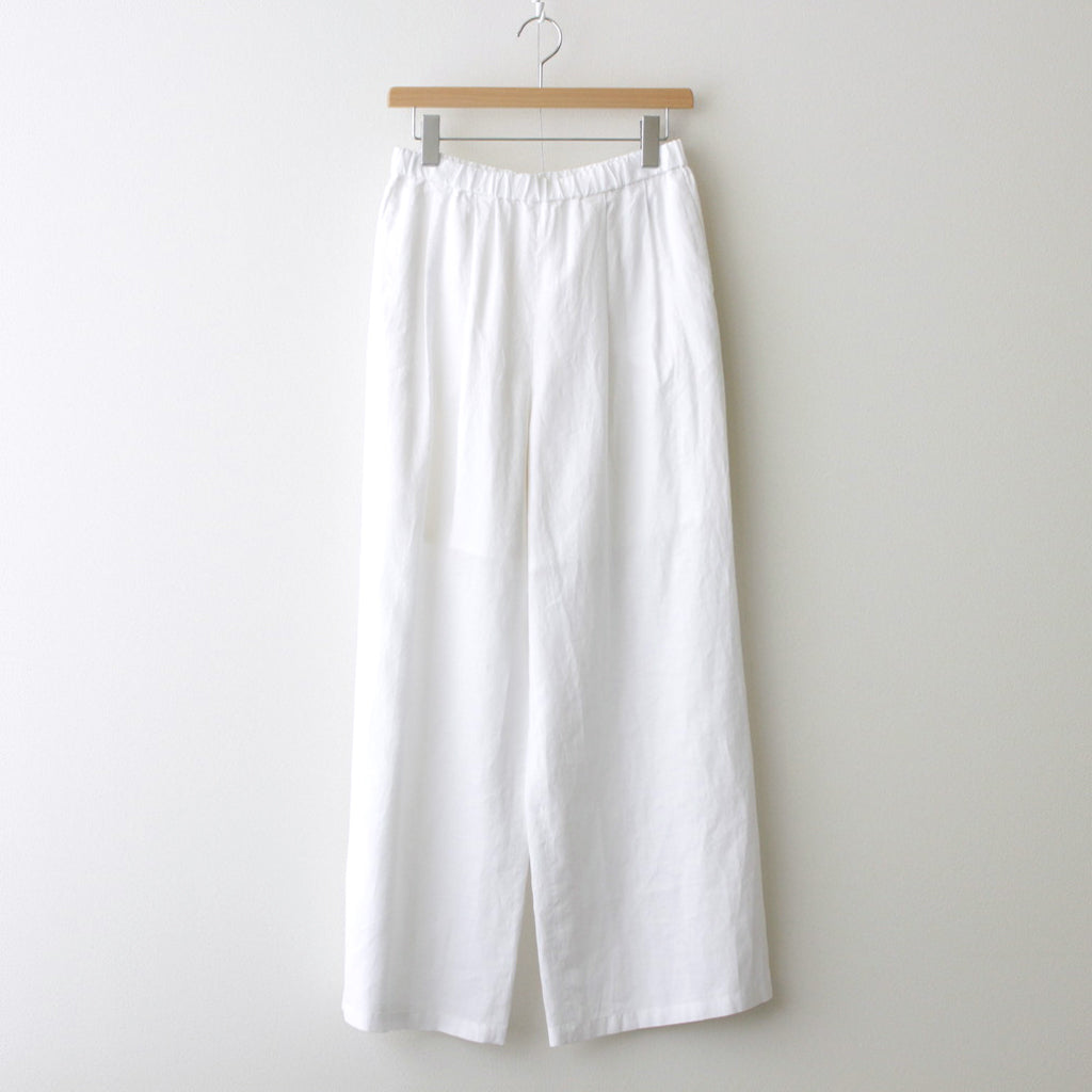 Linen Easy Wide Pants #WHITE [GL241-40278B]
