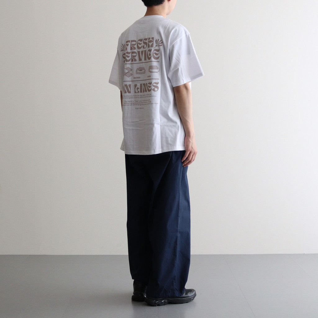 CORPORATE PRINTED S/S TEE - ON LINES #GREIGE [FSC241-70123]