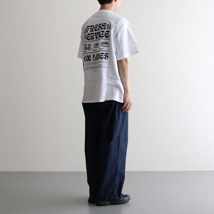 CORPORATE PRINTED S/S TEE - ON LINES #BLACK [FSC241-70123]