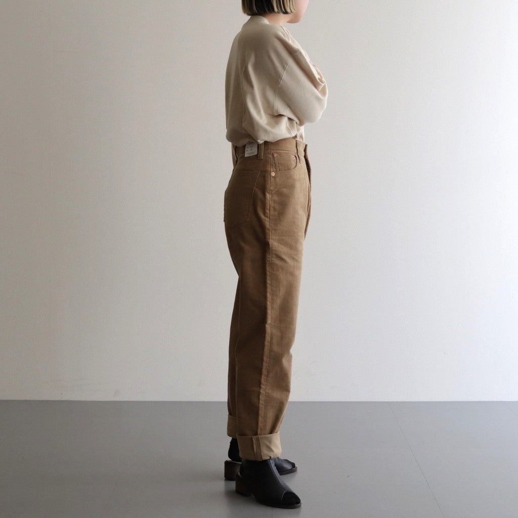 LUCY CORDUROY PANTS #BEIGE [L2002-PT003]