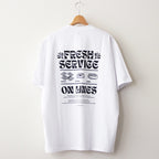 CORPORATE PRINTED S/S TEE - ON LINES #BLACK [FSC241-70123]