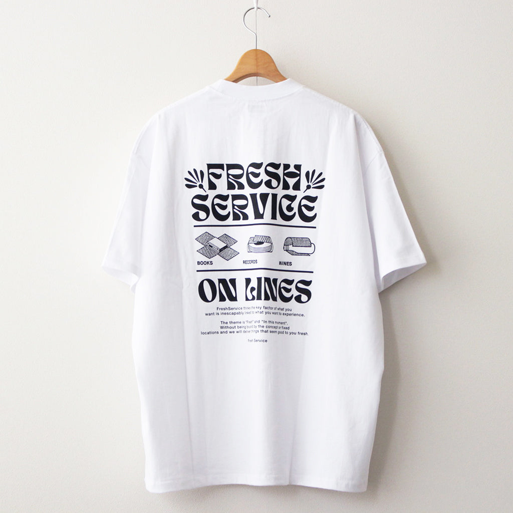 CORPORATE PRINTED S/S TEE - ON LINES #BLACK [FSC241-70123]