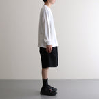 DRY JERSEY L/S CREW NECK TEE #WHITE [FSC241-70137B]