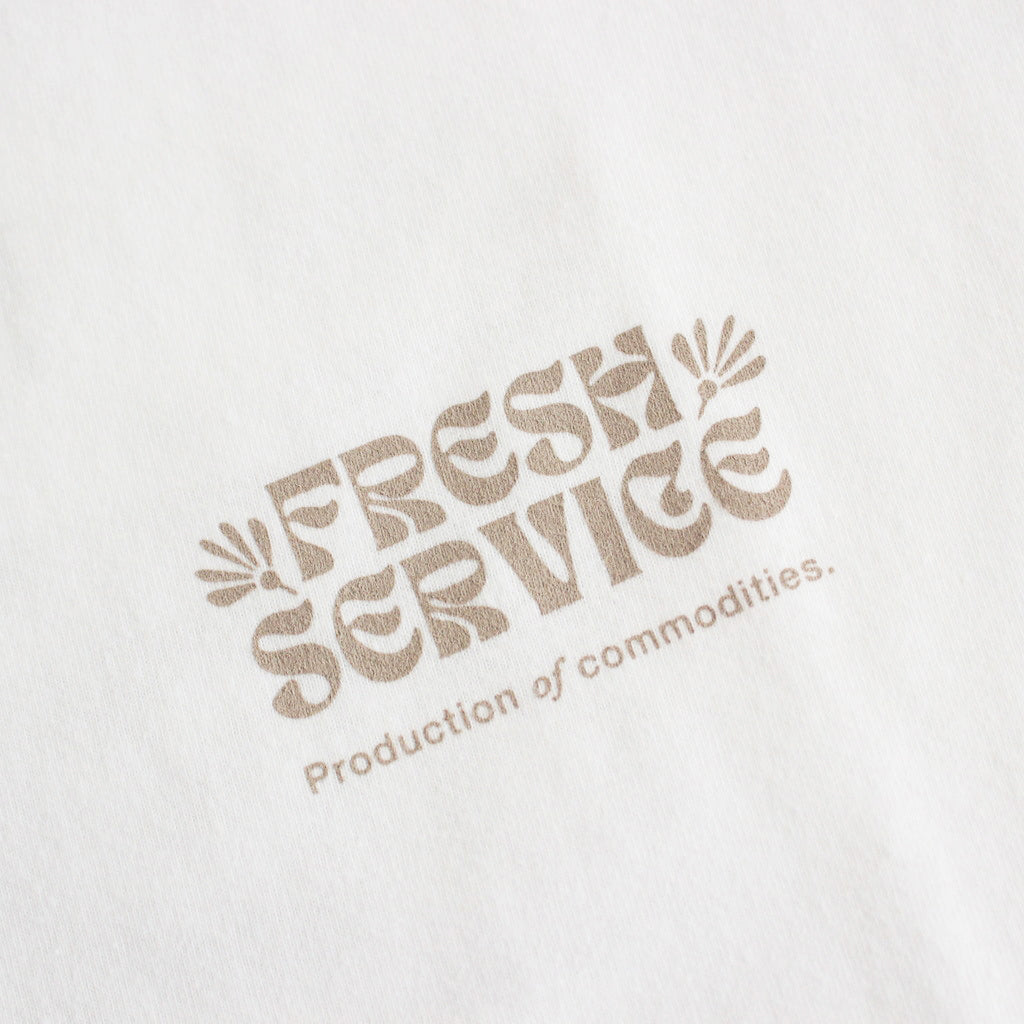 CORPORATE PRINTED S/S TEE - ON LINES #GREIGE [FSC241-70123]