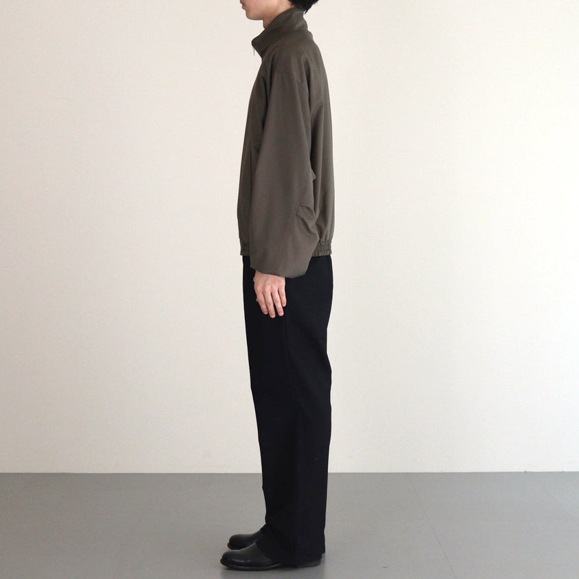 SUPER FINE TROPICAL WOOL ZIP BLOUSON #DARK KHAKI [A24AB01WT]