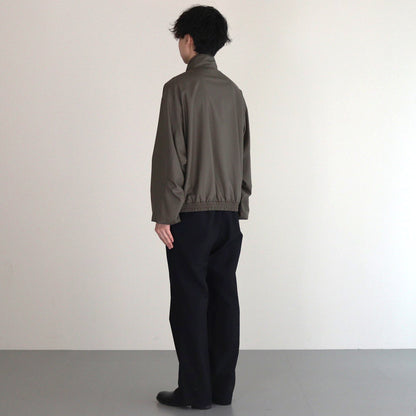 SUPER FINE TROPICAL WOOL ZIP BLOUSON #DARK KHAKI [A24AB01WT]