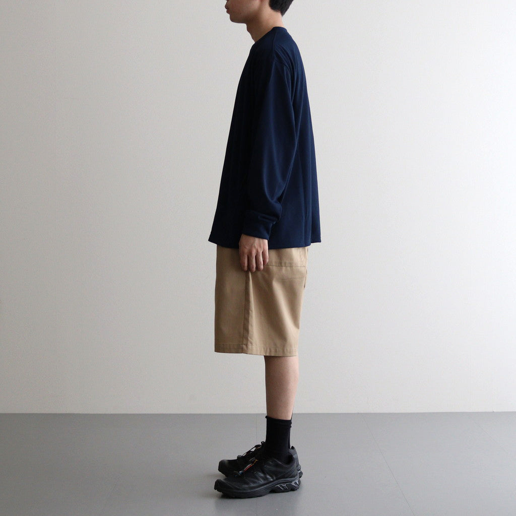 DRY JERSEY L/S CREW NECK TEE #NAVY [FSC241-70137B]