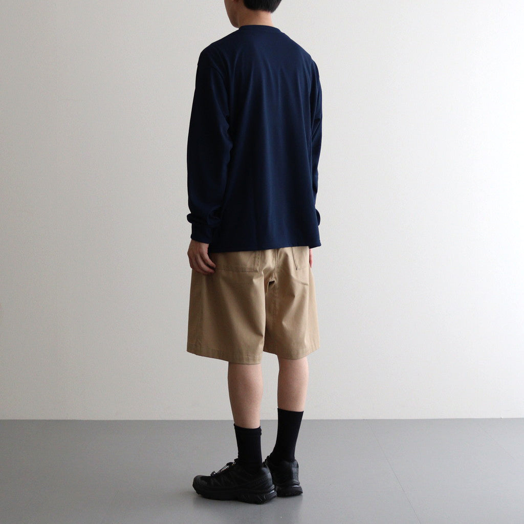 DRY JERSEY L/S CREW NECK TEE #NAVY [FSC241-70137B]