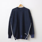 綿ギマ×エステル天竺エンボス加工 セーター #BLACK [HM-N003-051]