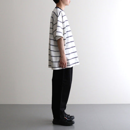 MULTI BORDER S/S TEE #WHITE [FSC241-70101]