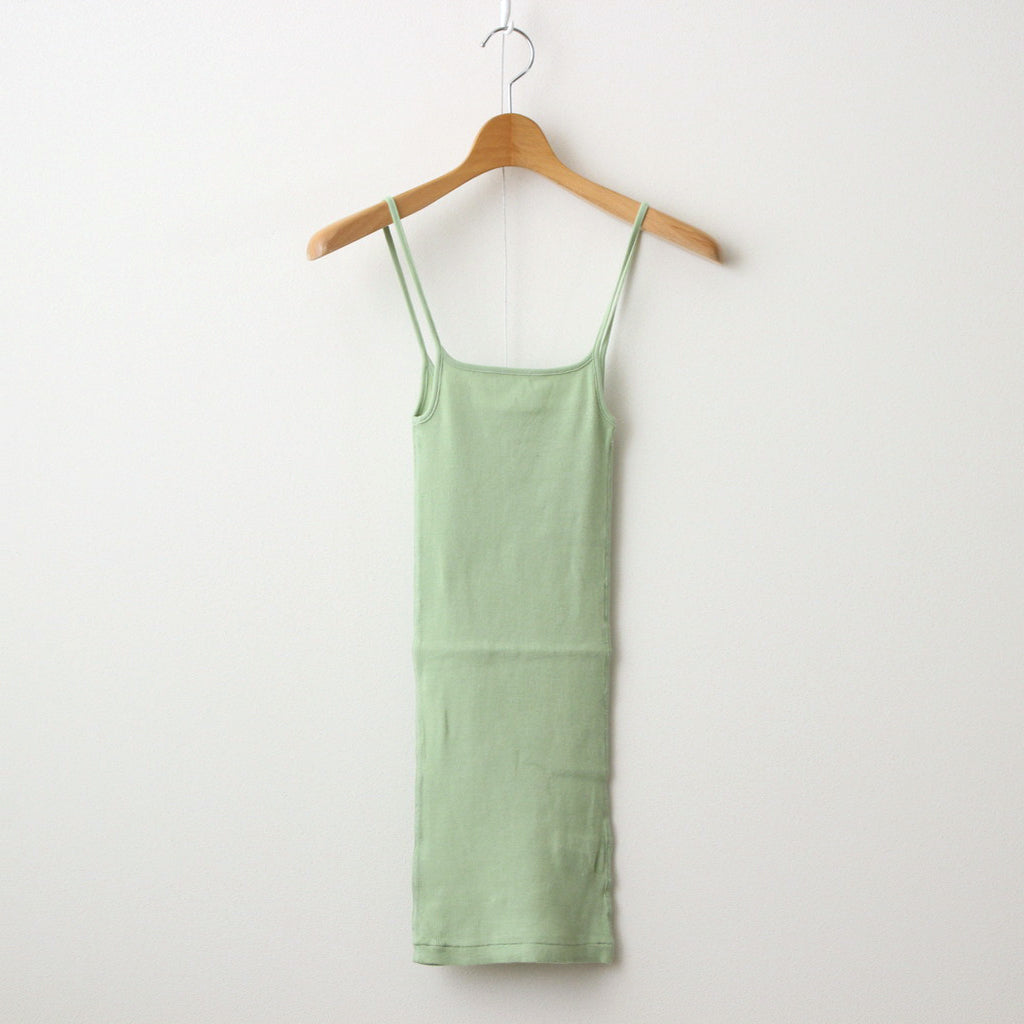 ORGANIC SOFT RIB CAMISOLE #LIGHT GREEN [A24SC05OT]