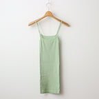 ORGANIC SOFT RIB CAMISOLE #LIGHT GREEN [A24SC05OT]