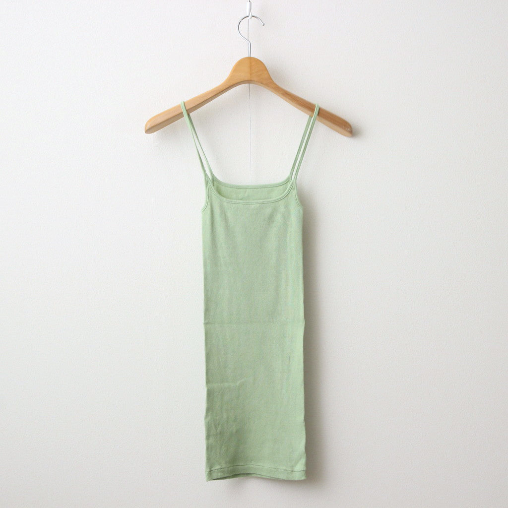 ORGANIC SOFT RIB CAMISOLE #LIGHT GREEN [A24SC05OT]