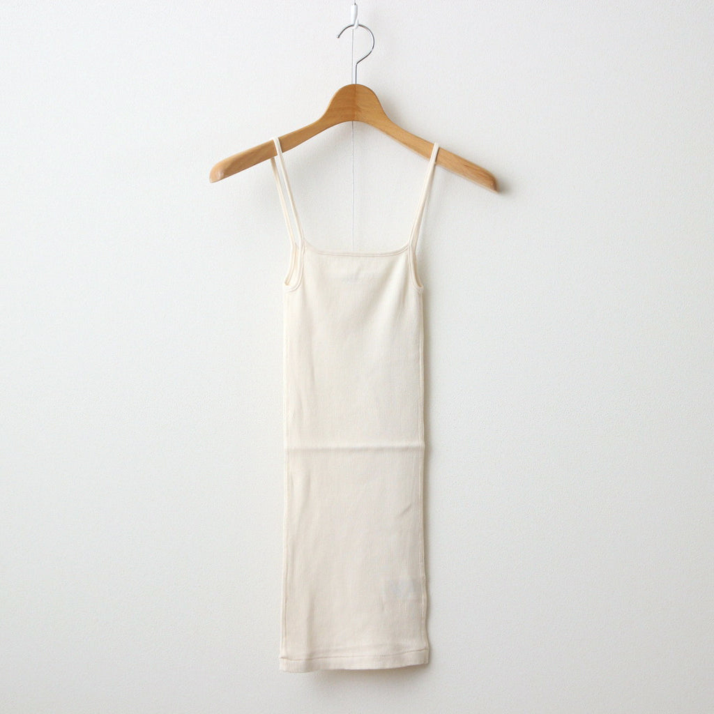 ORGANIC SOFT RIB CAMISOLE #IVORY [A24SC05OT]
