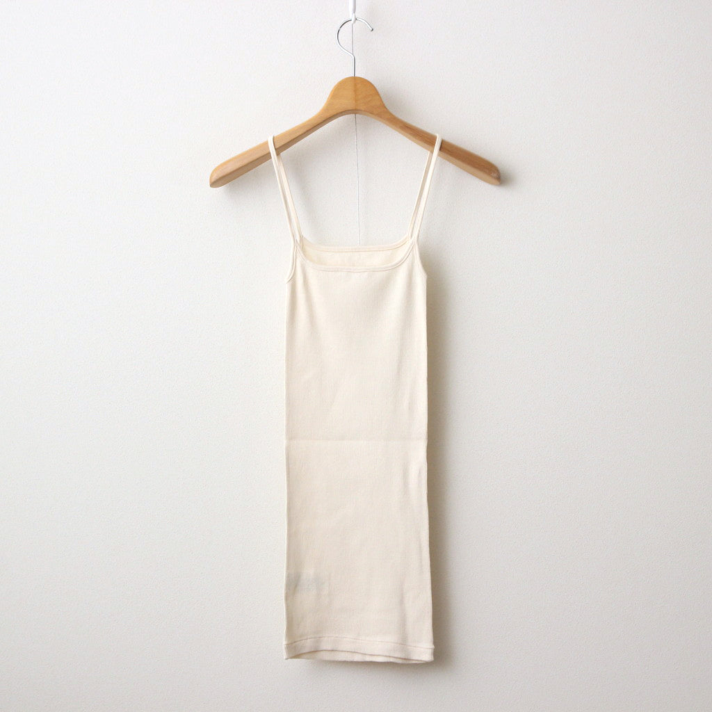 ORGANIC SOFT RIB CAMISOLE #IVORY [A24SC05OT]