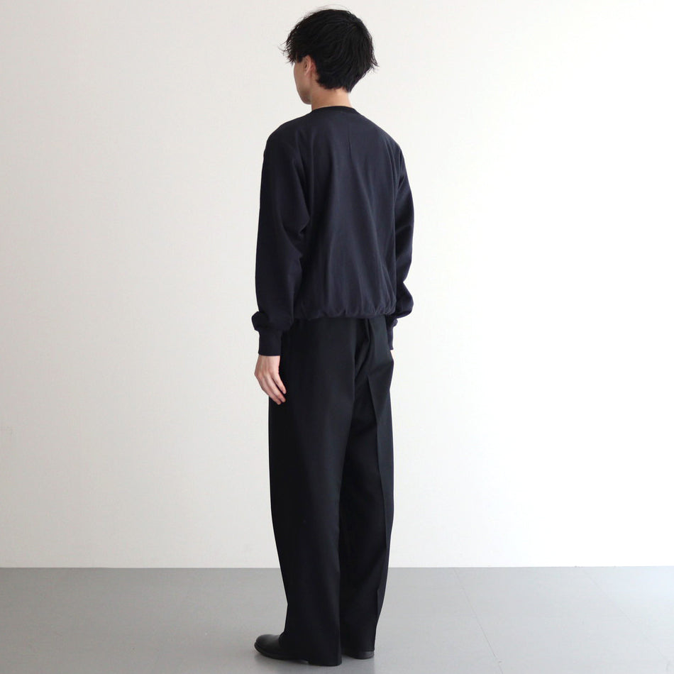 SUPER LIGHT WOOL SLACKS #BLACK [A24AP02OS]