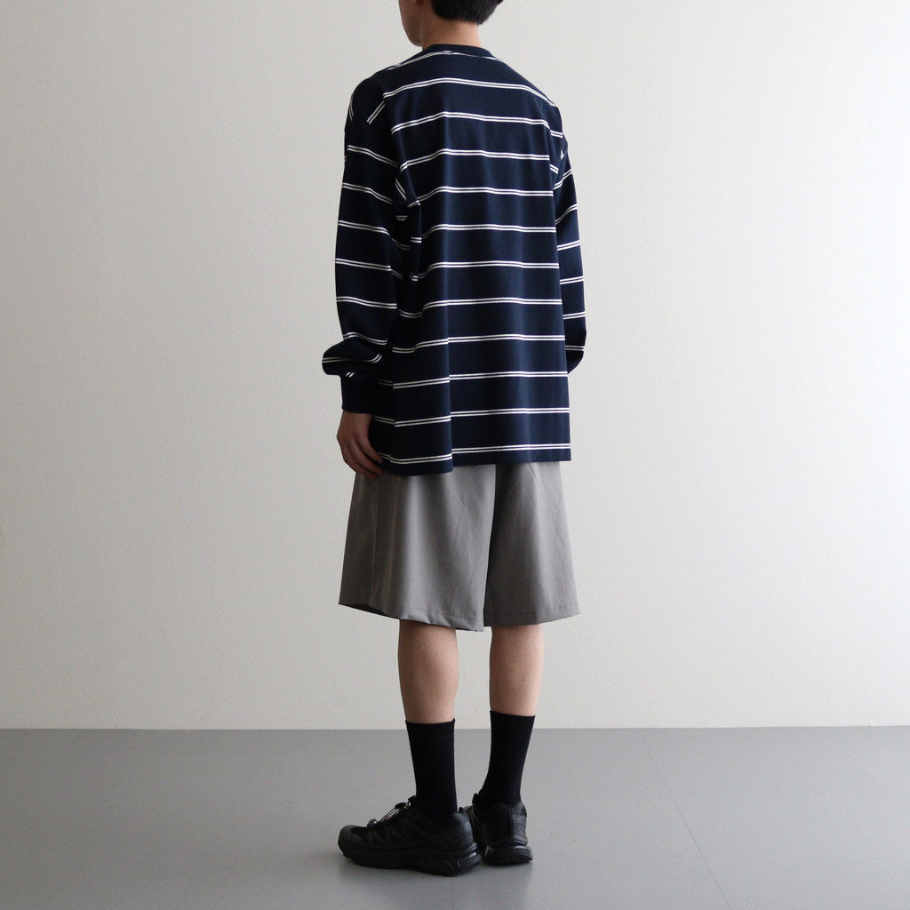 MULTI BORDER L/S TEE #NAVY [FSC241-70102] – ciacura