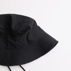 NYLON RIPSTOP FLAT HAT (あご紐付き） #BLACK [NO.25028]