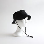 NYLON RIPSTOP FLAT HAT (あご紐付き） #BLACK [NO.25028]