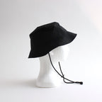 NYLON RIPSTOP FLAT HAT (あご紐付き） #BLACK [NO.25028]