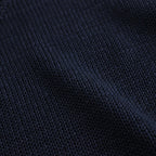 綿ギマ×エステル天竺エンボス加工 セーター #BLACK [HM-N003-051]