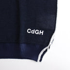 綿ギマ×エステル天竺エンボス加工 セーター #BLACK [HM-N003-051]