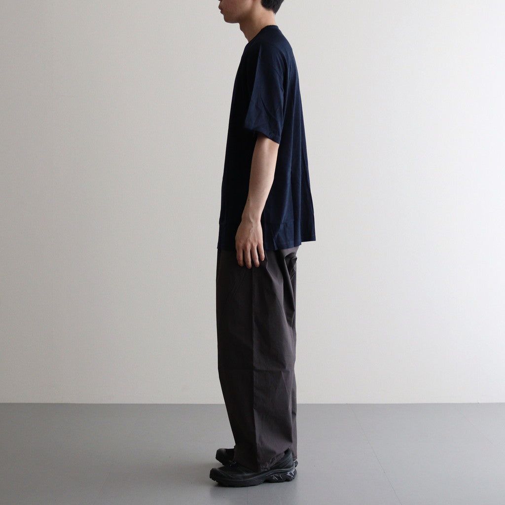 WASHABLE WOOL S/S TEE #NAVY [FSC241-70165B]